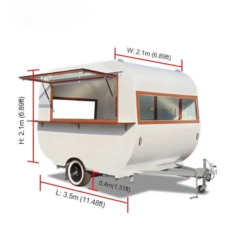 Coffee Equipment Canada - Street Mobile Fast Food Cart Trailer