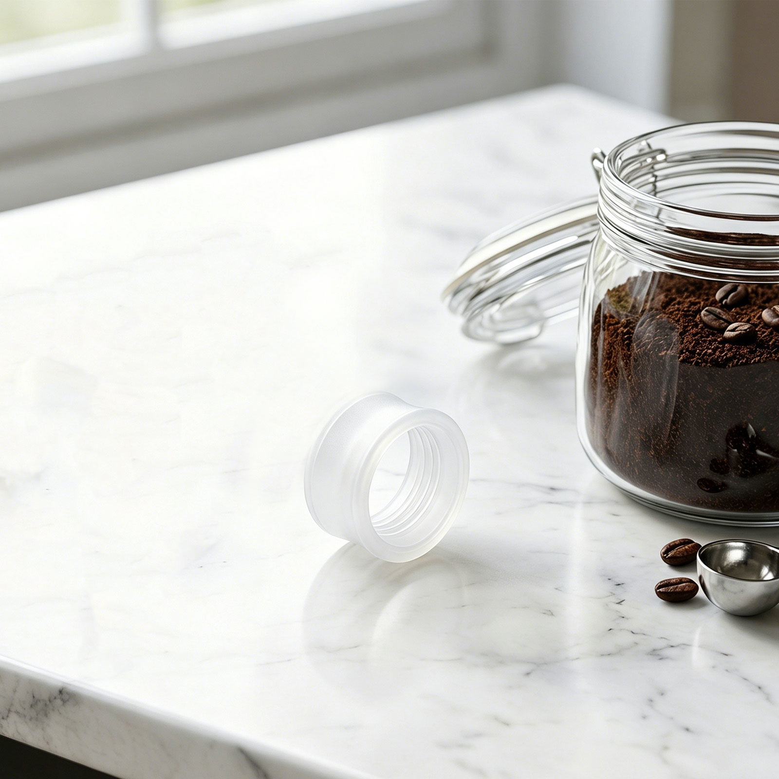 Dosing Funnel Ring - Espresso Dosing Funnel Plastic Coffee Powder