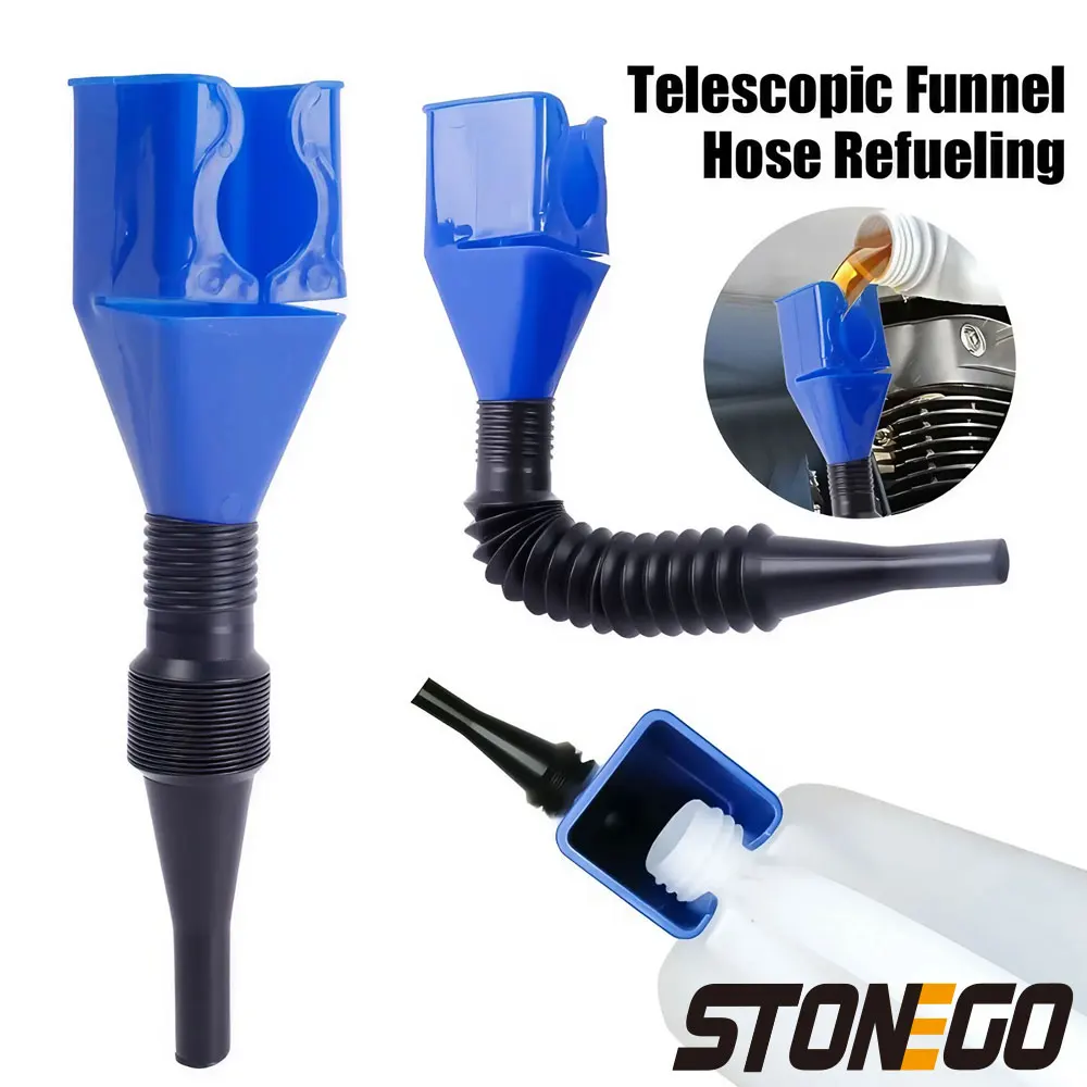 Dosing Funnel Ring - STONEGO 1PC No-Drip Telescopic Flexible Funnel