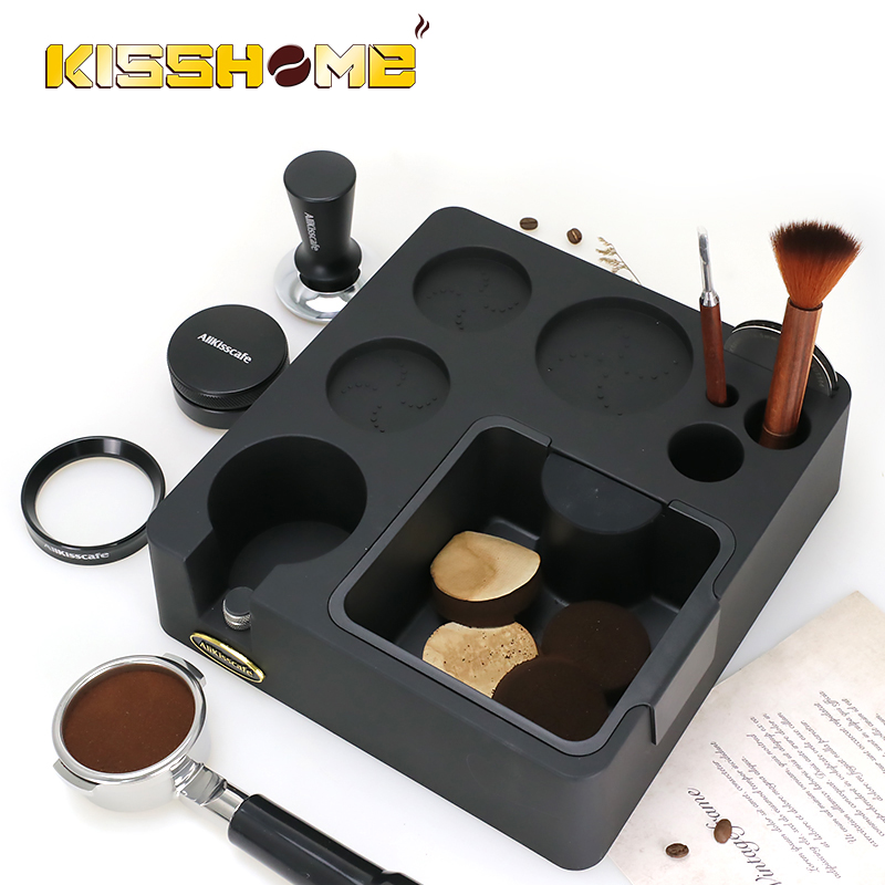 Coffee Knock Box - Espresso Tamping Station With Knock Box