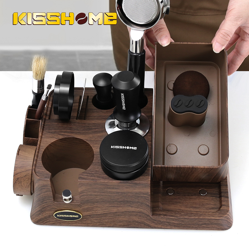 KISSHOME Espresso Tamper Stati - Coffee Knock Box review and price