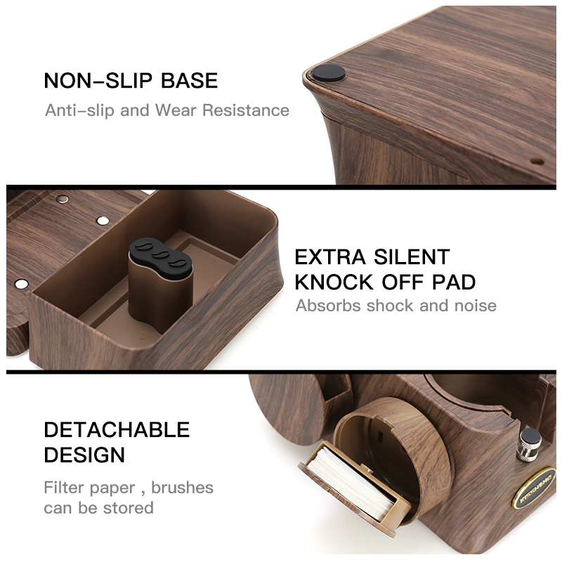 KISSHOME Espresso Tamper Stati - Coffee Knock Box review and price