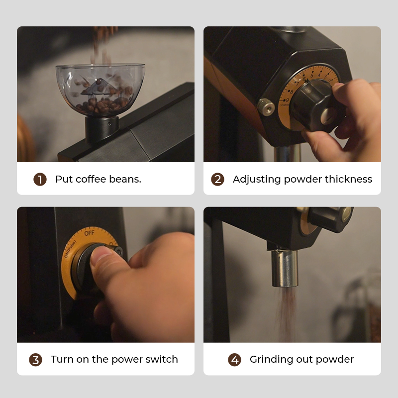 Flat Burr Professional Electri - Coffee Equipment Grinder review and price