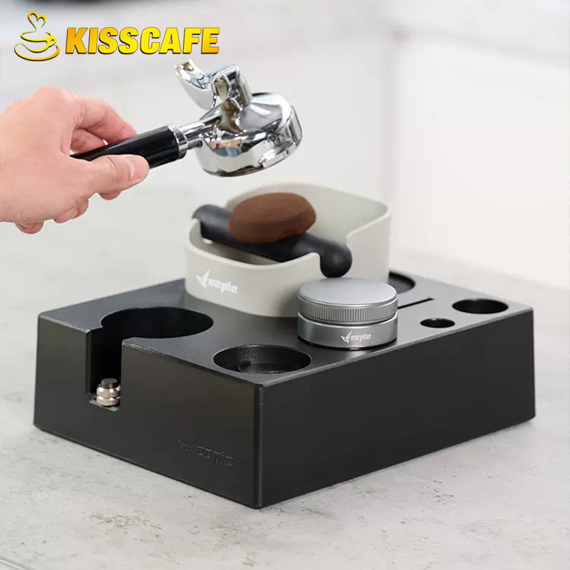Coffee Tamper Station Mat Stan - Coffee Knock Box review and price
