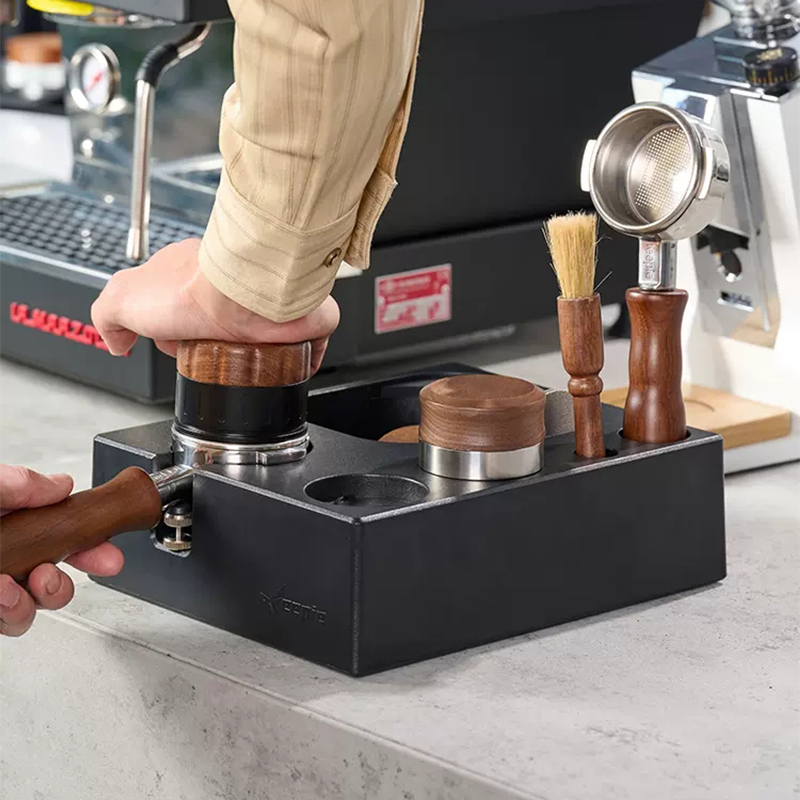 Coffee Tamper Station Mat Stan - Coffee Knock Box review and price