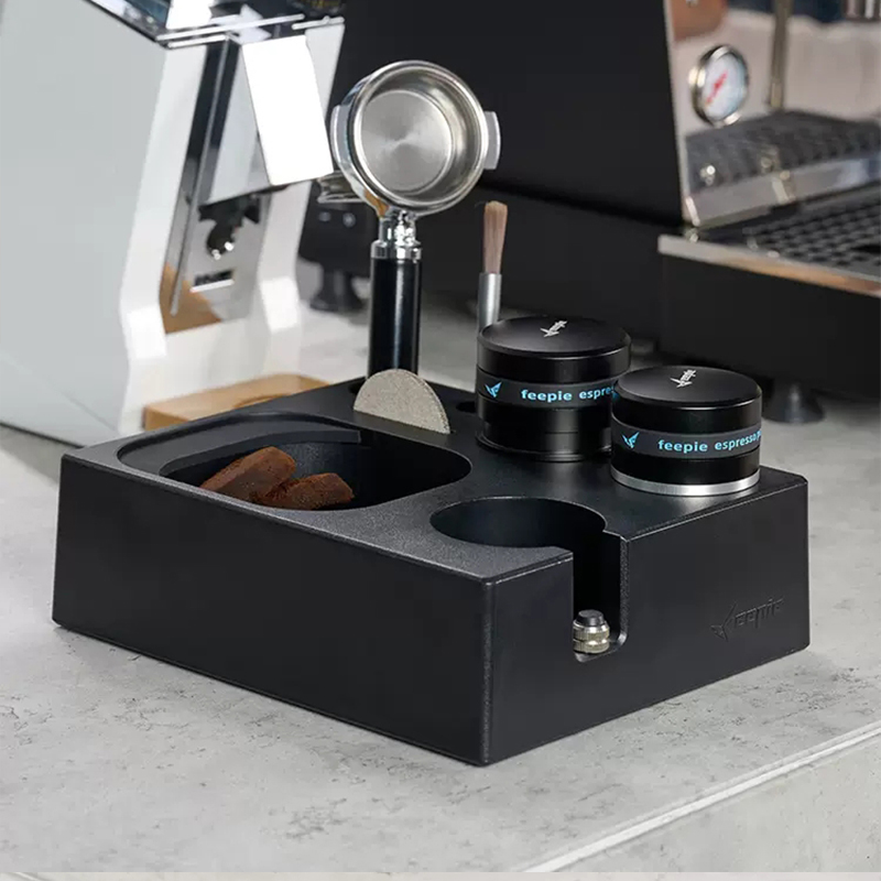 Coffee Tamper Station Mat Stan - Coffee Knock Box review and price